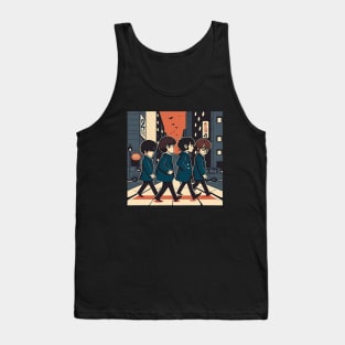 Iconic Quartet Strolls Tokyo Streets Tank Top